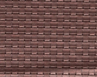 BTY 1961 faux woven bronze auto vinyl