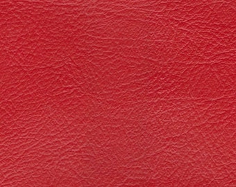 BTY Vintage Vivid Red Auto Vinyl w/ Leather Like Texture