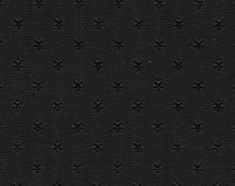 1 1/2 Yards 1965 Chevrolet Headliner Vintage Black Auto Vinyl w/ Heat Pressed Stars