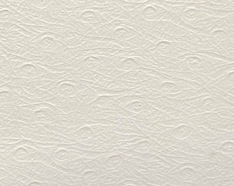 2 1/4 Yards 1964 Mercury Parklane / Colony Park Vintage White Auto Vinyl w/ Ostrich Grain