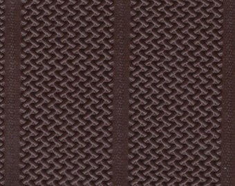 BTY Vintage Brown Auto Vinyl w/ Heat Pressed Basket Weave and Channels