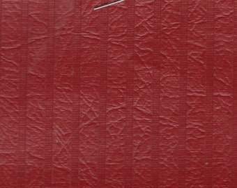 BTY Vintage Red Auto Vinyl w/ Quarter-Inch Channels