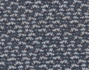 1 2/3 Yards 1976 GM Vintage Blue and White Woven Auto Vinyl