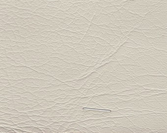 BTY Vintage White Faux Leather Auto Vinyl