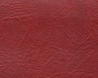 BTY Marbled Red Vintage Auto Vinyl w/ Heavy Grain