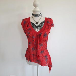 2000s Ruffle Blouse - Etsy - Page 4