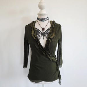 early 2000s B.P.N Romantic frill Shirts 2000s Ruffle Blouse - Etsy