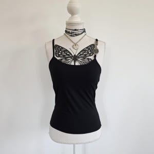 Le Gatte Jeans Y2k 2000s 00s black strappy top elevated basic