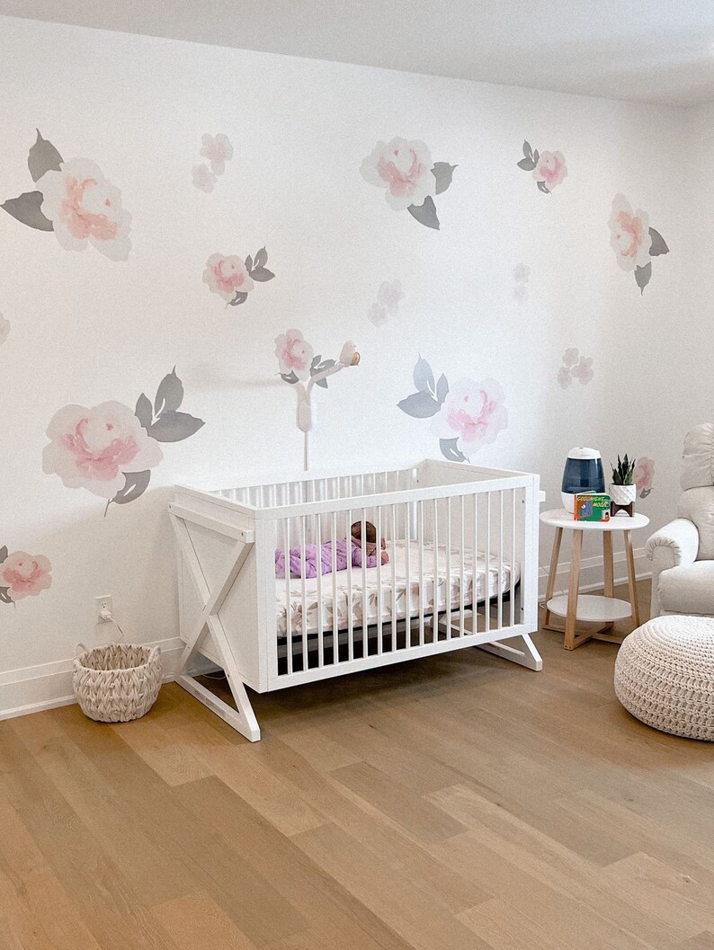 Eden Floral Wall Decals Etsy