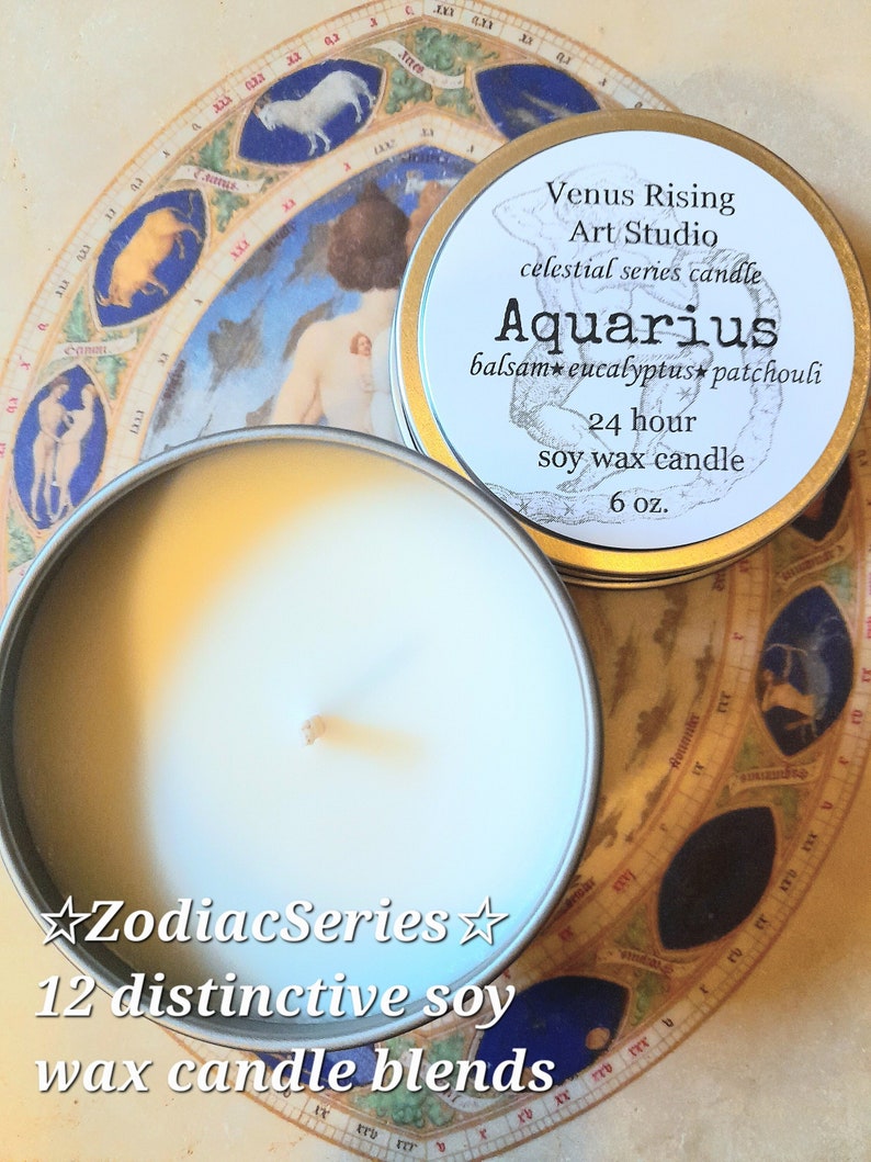 Zodiac Signs Interpreted as Fragrant Soy Wax Candles in 6oz. Etsy