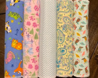 Reusable Paper Towels, Paperless “Paper” Towels, Sustainable Paper Towels 6 count pack 12”x11” 1 Ply washable paper towels, cloth napkins