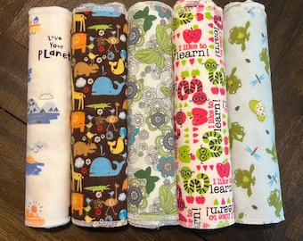 Reusable Paper Towels, Paperless “Paper” Towels, Sustainable Paper Towels 6 count pack 12”x11” 1 Ply washable paper towels, cloth napkins