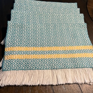 Handgewebtes Tischsets 4er Set.