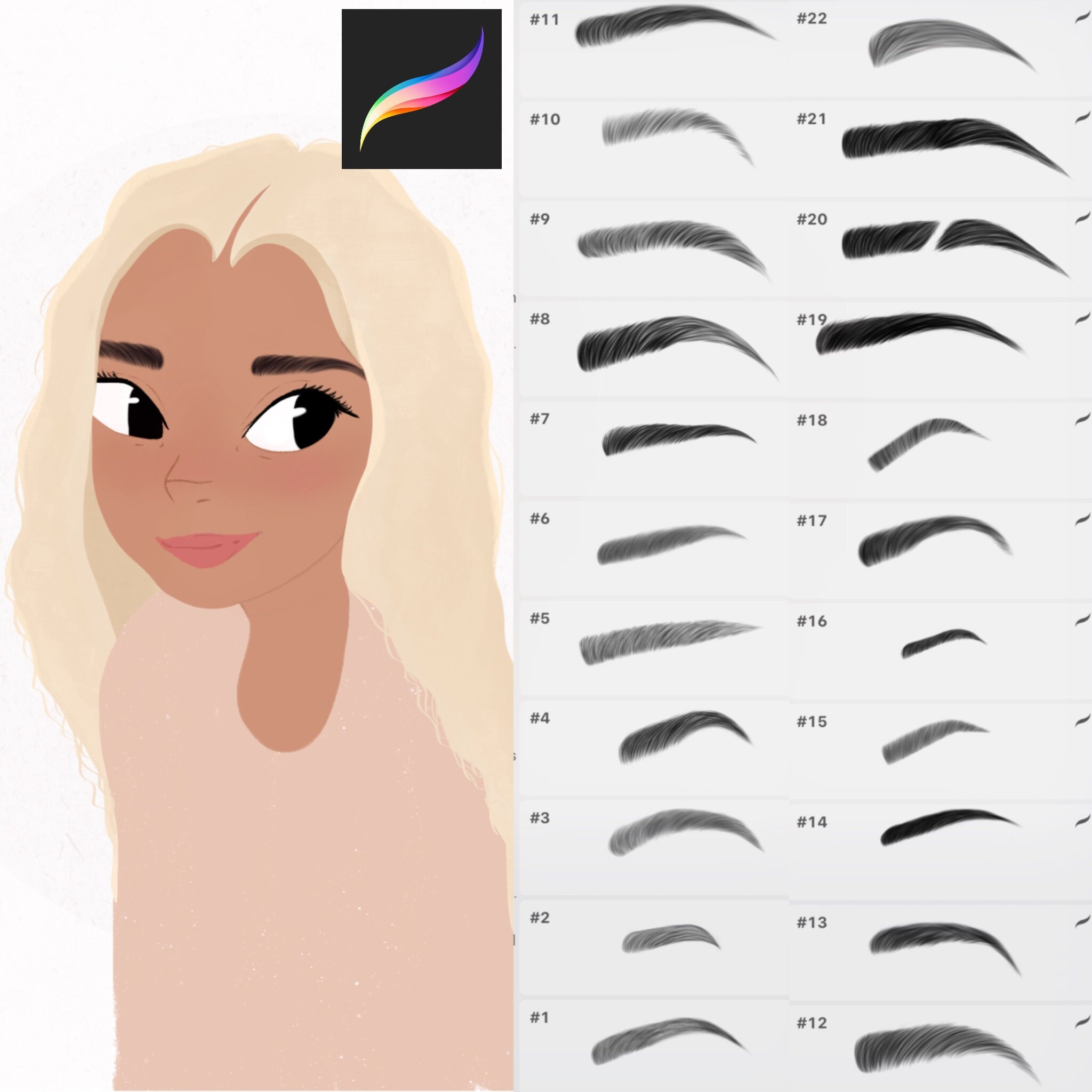 How To Draw Eyebrows On Procreate
