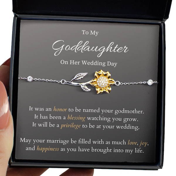 Goddaughter gift, Wedding Day, Religious gift, Keepsake gift, Handmade jewelry, Sterling Silver Gold bracelet, Special occasion gift,