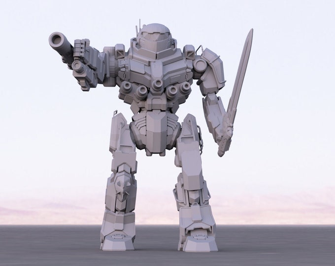 Black Knight Clan Buster | DIW Exclusive | American Mecha | Compatible with Battletech