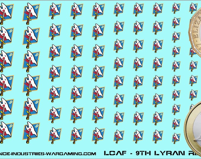 Lyran Commonwealth - Lyran Regulars - 9th Lyran Regulars | Premium Decals for BattleTech / Mechwarrior / Alpha Strike