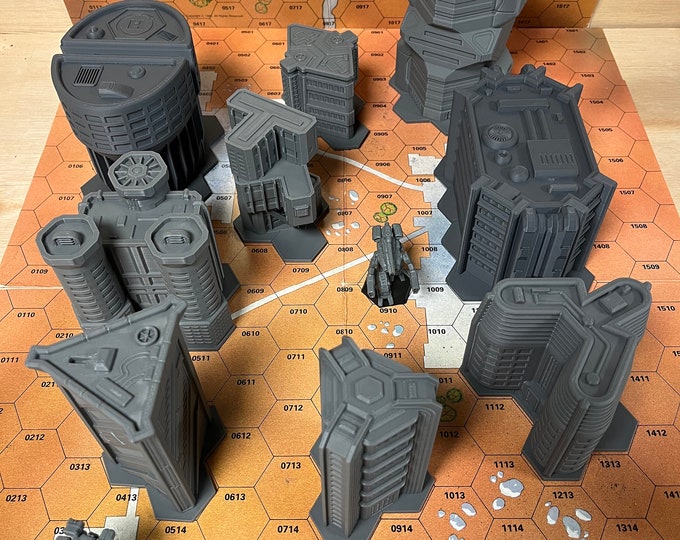 BATTLEBLOX - Star City - Core Set | American Mecha | Compatible with BT and other 6mm Tabletop Wargames