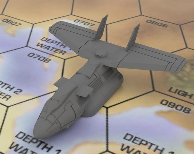 Leopard CV (Classic) - Mapscale Military Dropship | DIW Exclusive | American Mecha | Compatible with BT and other 6mm Tabletop Wargames