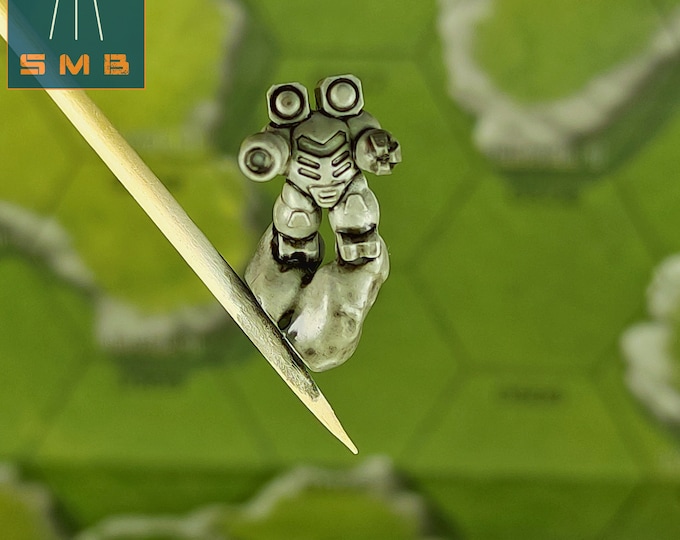 5x Elemental Battle Armor - SirMortimerBombito Sculpt | American Mecha | Compatible with BT and other 6mm Tabletop Wargames
