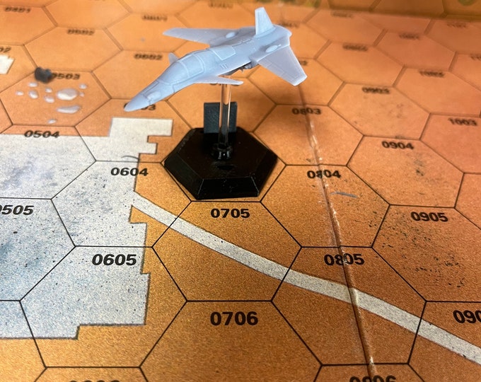 30mm/1.25' plastic flight bases | American Mecha | Compatible with BT and other 6mm Tabletop Wargames (3mm Acrylic stem INCLUDED)