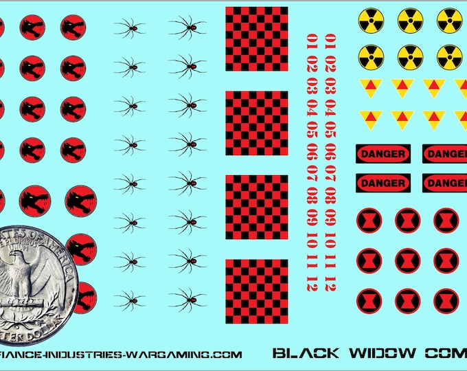 Unit Kit - Black Widow Company Company | Premium Decals for BattleTech / Mechwarrior / Alpha Strike