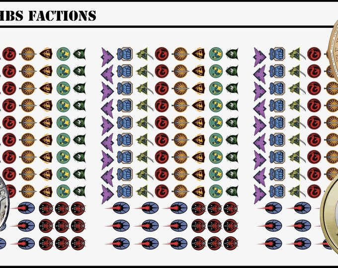 Sets of 3mm Waterslide Decals for Battletech