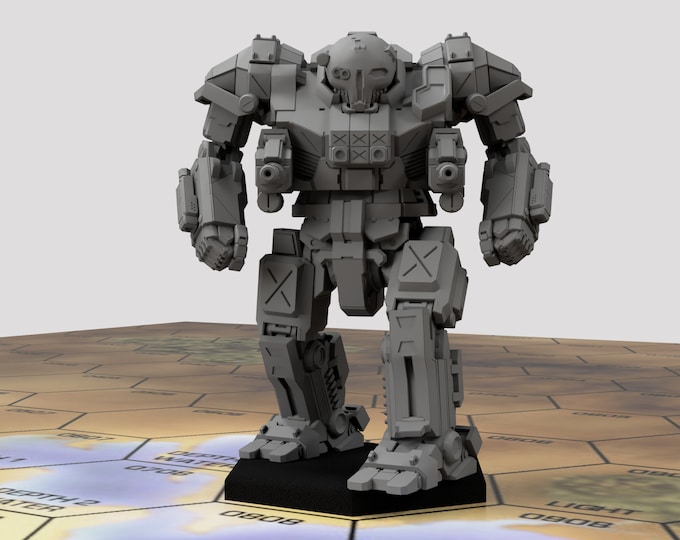 Atlas AS7-W Warlord | Special Variant by Syllogy | American Mecha | Compatible with BT and other 6mm Tabletop Wargames
