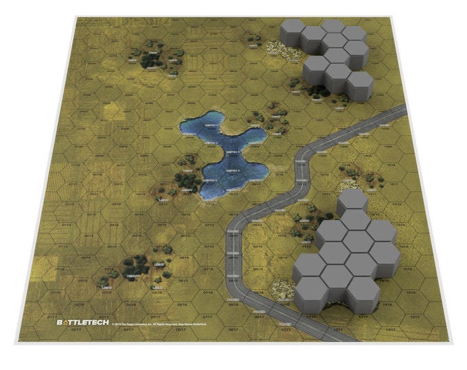 Hills for WWE2018 - BT Map - 3D Printed Battletech Terrain & Hills