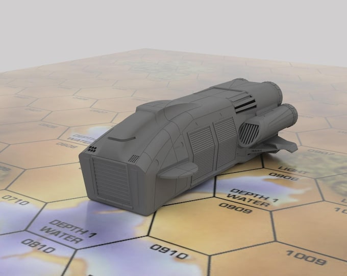 Aqueduct - Mapscale Civilian Dropship | DIW Exclusive | American Mecha | Compatible with BT and other 6mm Tabletop Wargames