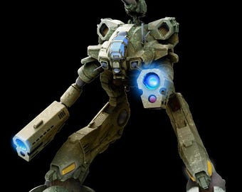 Marauder Unseen "Glaug" by Brian Banzai | American Mecha | Compatible with BT and other 6mm Tabletop Wargames