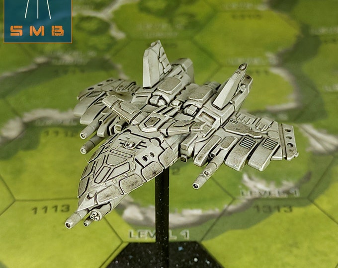 Scytha Heavy Omnifighter - SirMortimerBombito Sculpt | American Mecha | Compatible with BT and other 6mm Tabletop Wargames