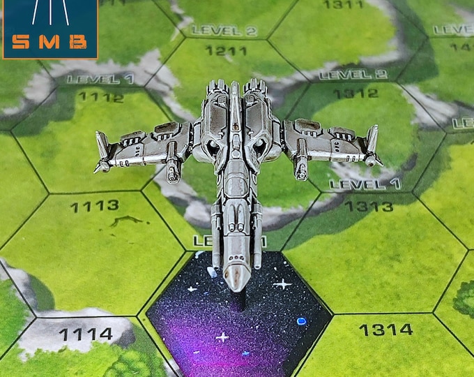 Corsair Corsair CSR-V14 Aerospace Fighter | SirMortimerBombito Sculpt | American Mecha | Compatible with Battletech