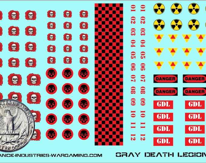 Unit Kit - Gray Death Legion | Premium Decals for BattleTech / Mechwarrior / Alpha Strike
