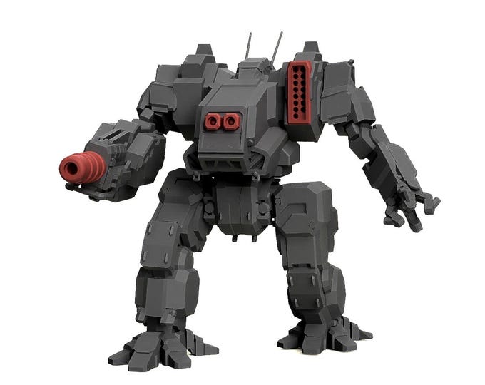 Urbanmech RAC | DIW Exclusive | American Mecha | Compatible with BT and other 6mm Tabletop Wargames