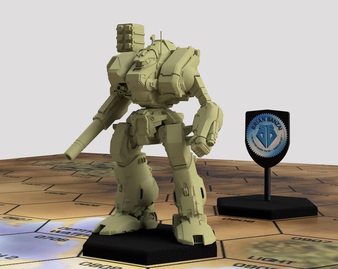 Ogre Frankenmech by Brian Banzai | American Mecha | Compatible with BT and other 6mm Tabletop Wargames
