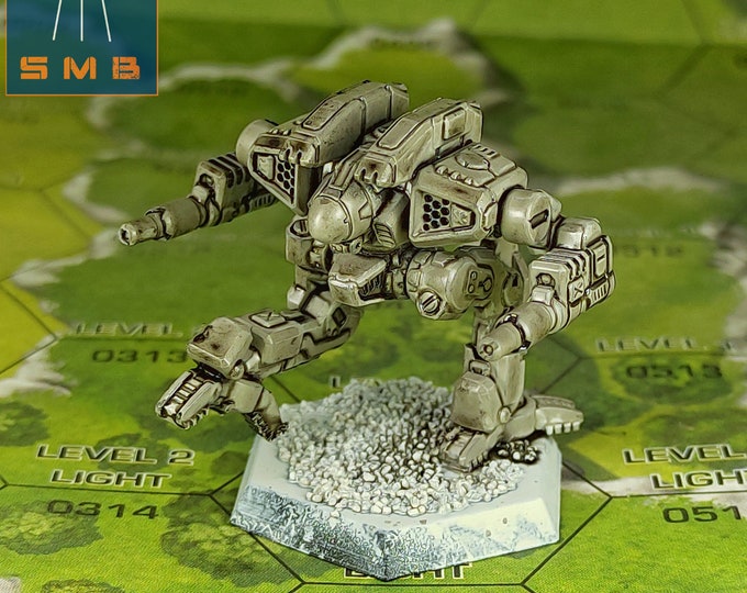 Cougar Prime - SirMortimerBombito Sculpt | American Mecha | Compatible with BT and other 6mm Tabletop Wargames