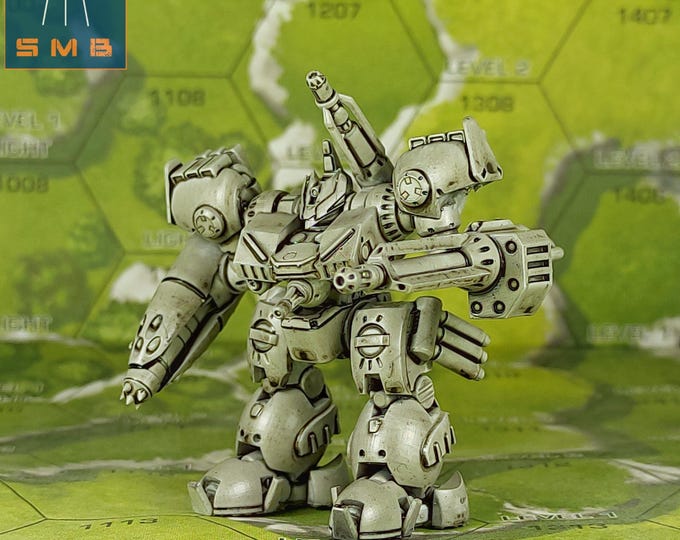 Zeus Japanese Style - SirMortimerBombito Sculpt | American Mecha | Compatible with BT and other 6mm Tabletop Wargames