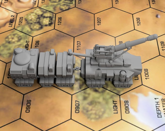 Long Tom Mobile Artillery - NuSeen Sculpt | DIW Exclusive | American Mecha | Compatible with BT and other 6mm Tabletop Wargames