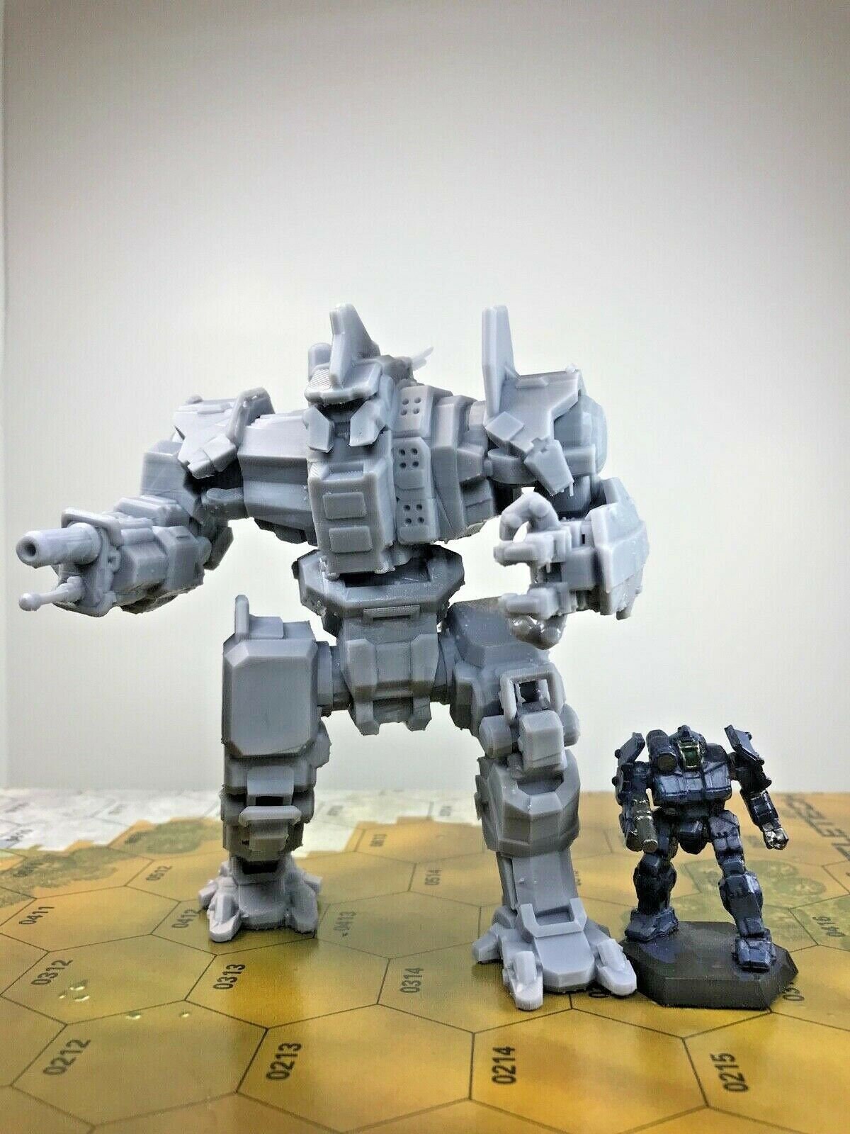 Battletech Miniatures Museum Scale Mechs MWO Style 3D Printed on