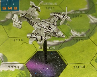 Karnov VTOL V2 | Sir Mortimer Bombito | American Mecha | Compatible with BT and other 6mm Tabletop Wargames