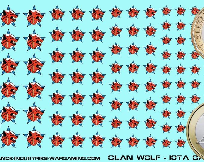 Clan Wolf - Iota Galaxy | Premium Decals for BattleTech / Mechwarrior / Alpha Strike
