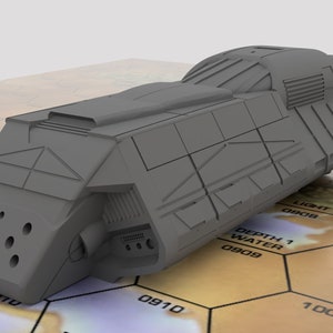 Hamilcar - Mapscale Military Dropship | DIW Exclusive | American Mecha | Compatible with BT and other 6mm Tabletop Wargames