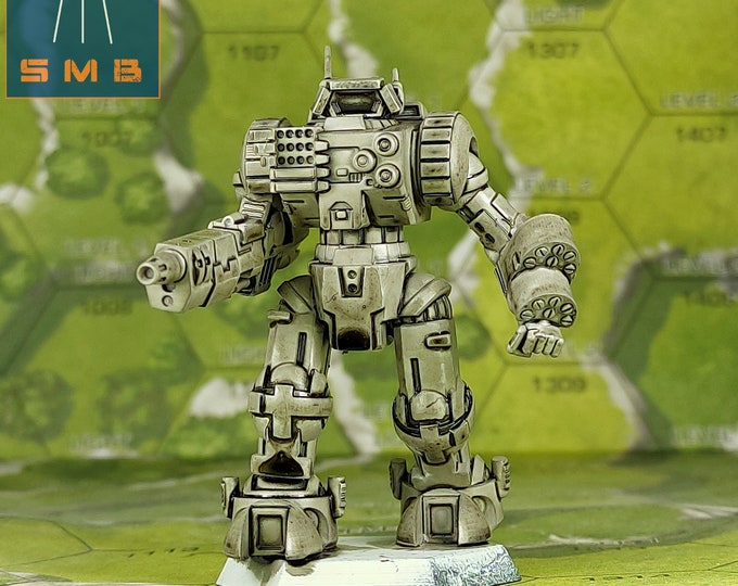 Highlander IIC - SirMortimerBombito Sculpt | American Mecha | Compatible with BT and other 6mm Tabletop Wargames