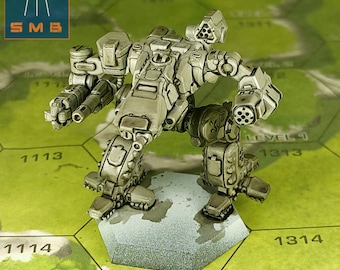 Bushwacker - SirMortimerBombito Sculpt | American Mecha | Compatible with BT and other 6mm Tabletop Wargames