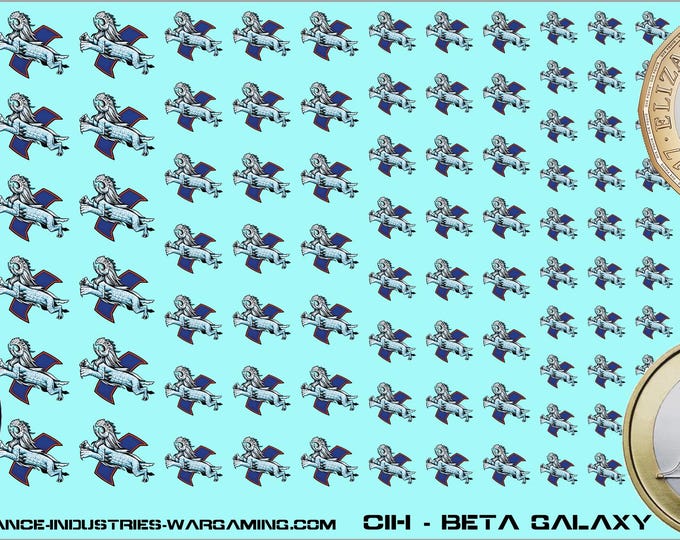 Clan Ice Hellion - Beta Galaxy | Premium Decals for BattleTech / Mechwarrior / Alpha Strike