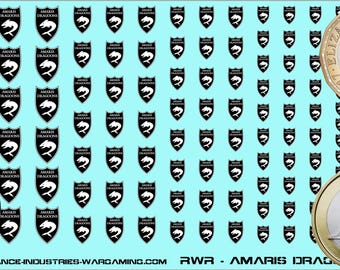 Periphery - Rim Worlds Republic - Amaris Dragoons | American Mecha | Premium Decals | Compatible with Battletech