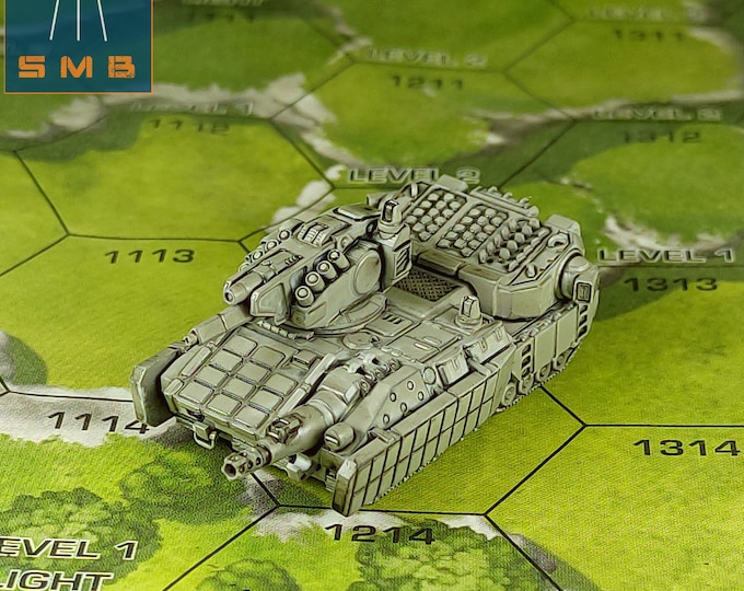 Mars Assault Vehicle - SirMortimerBombito Sculpt | American Mecha | Compatible with BT and other 6mm Tabletop Wargames