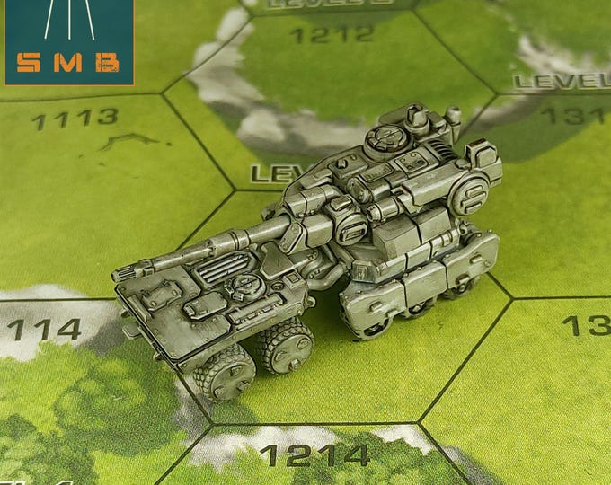 Ku Wheeled Assault Tank - SirMortimerBombito Sculpt | American Mecha | Compatible with Battletech
