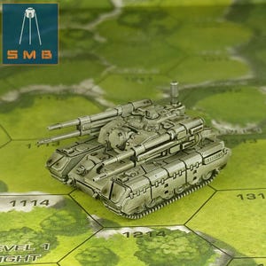 Partisanenschwerer Panzer | SirMortimer Bombito | Amerikanischer Mecha | Kompatibel mit BT und anderen 6 mm Tabletop Wargames